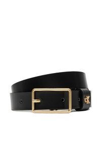 Calvin Klein Pasek Damski Square Buckle Ck Loop 25Mm LV04F7050G Czarny. Kolor: czarny. Materiał: skóra