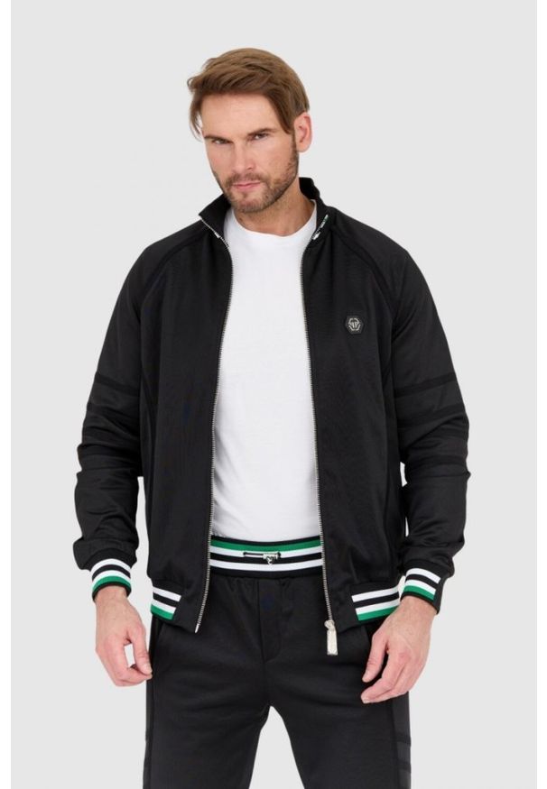 Philipp Plein - PHILIPP PLEIN Dres męski z czaszką i kośćmi, Rozmiar XXL. Kolor: czarny. Materiał: dresówka