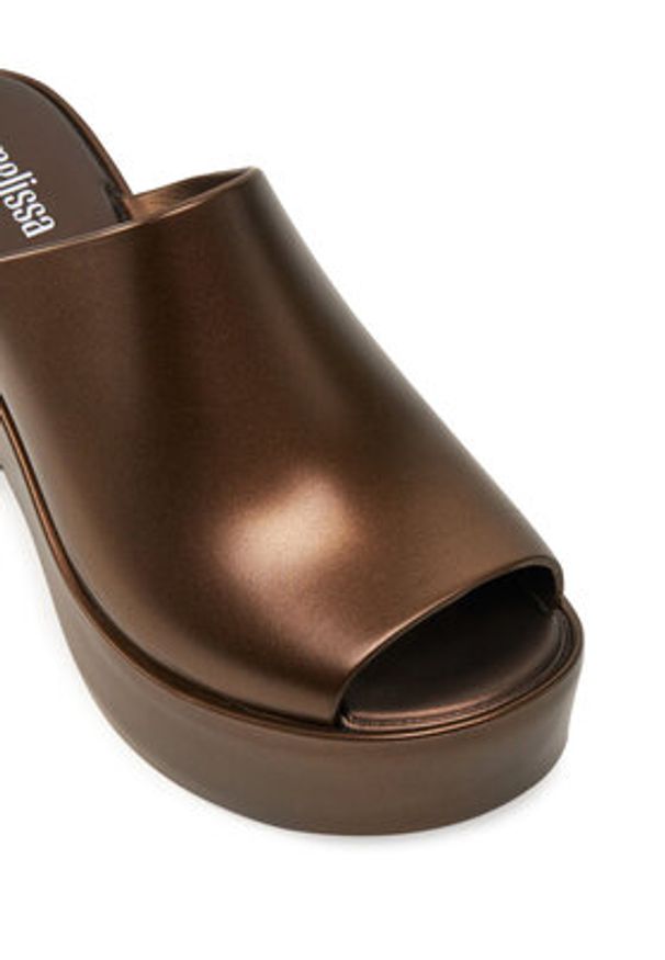 melissa - Melissa Klapki Melissa Mule Hype Metallic Ad 36497 Brązowy. Kolor: brązowy
