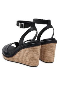 Calvin Klein Espadryle Wedge Sandal 70 - He HW0HW02376 Czarny. Kolor: czarny. Materiał: skóra #2