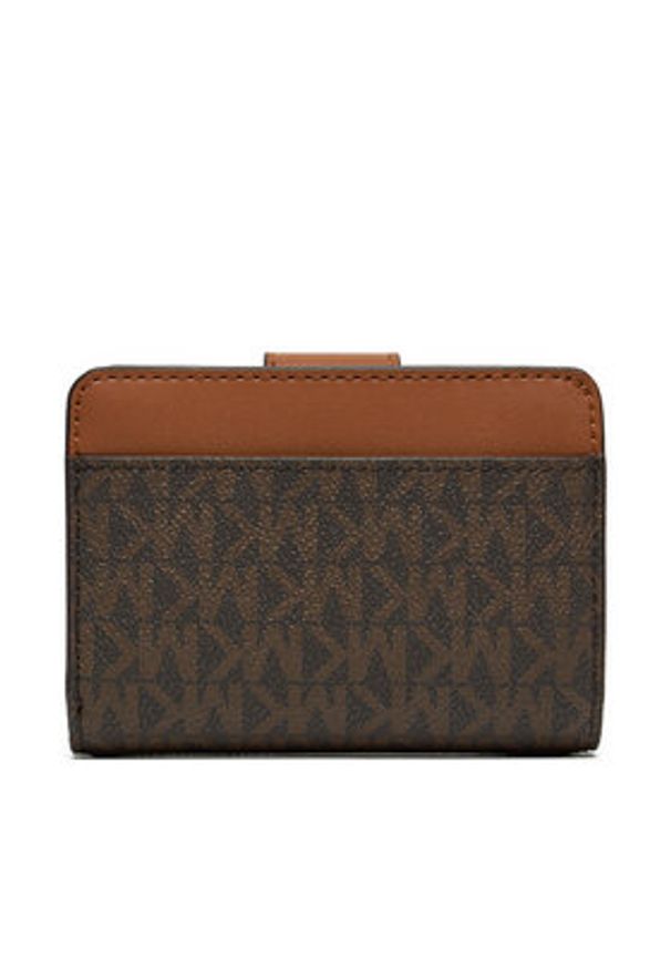MICHAEL Michael Kors Mały Portfel Damski 32R4G0KF5B Brązowy. Kolor: brązowy. Materiał: skóra