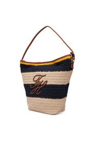 TOMMY HILFIGER - Tommy Hilfiger Torebka Th Nautical Bucket Crochet Str AW0AW18814 Kolorowy. Wzór: kolorowy #4