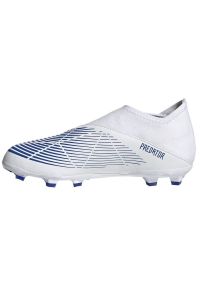 Adidas - Buty piłkarskie adidas Predator Edge.3 Ll Fg Jr GX5208 białe białe. Kolor: biały. Materiał: syntetyk, guma. Sport: piłka nożna