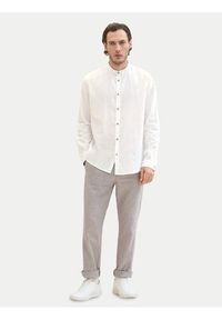 Tom Tailor Koszula 1040140 Biały Regular Fit. Kolor: biały. Materiał: bawełna #3