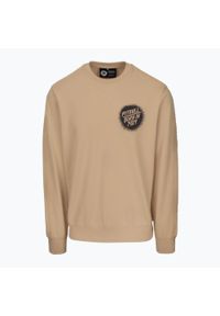 PITBULL - Bluza męska Pitbull Graffitti Crewneck Sweatshirt. Kolor: beżowy