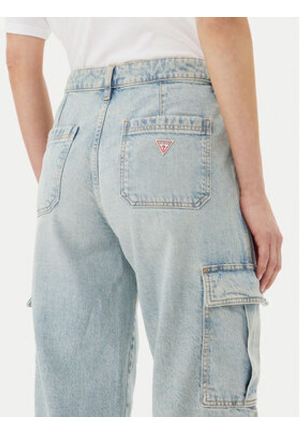 Guess Jeans Jeansy W5RA1R D5M51 Błękitny Regular Fit. Kolor: niebieski