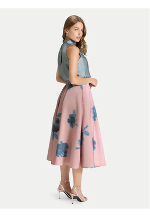 Swing Spódnica midi 2AK00300 Różowy Regular Fit. Kolor: różowy. Materiał: syntetyk