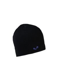 WOOLONA - Czapka trekkingowa z 100% wełny merino. Kolor: czarny. Materiał: wełna. Styl: sportowy