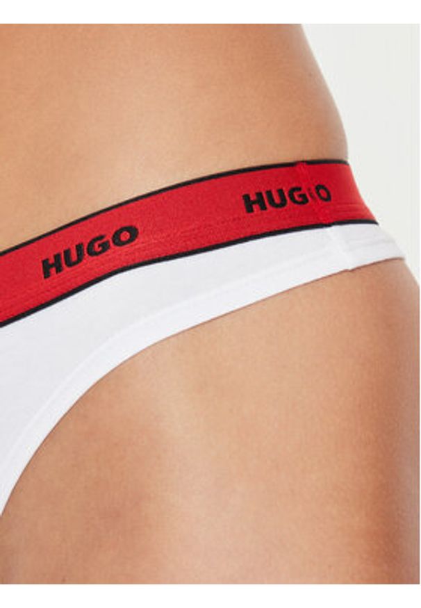 Hugo - HUGO Stringi 50510622 Biały. Kolor: biały. Materiał: bawełna