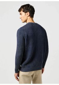 Wrangler - WRANGLER MĘSKA SWETER WRANGLER CREWNECK SWEATER NAVY 112364288 #3