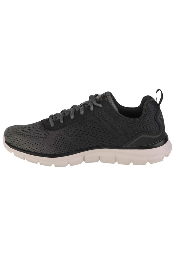 skechers - Buty do chodzenia męskie Skechers Track Ripkent. Zapięcie: sznurówki. Kolor: wielokolorowy, czarny, zielony. Materiał: materiał, tkanina. Szerokość cholewki: normalna. Sport: turystyka piesza