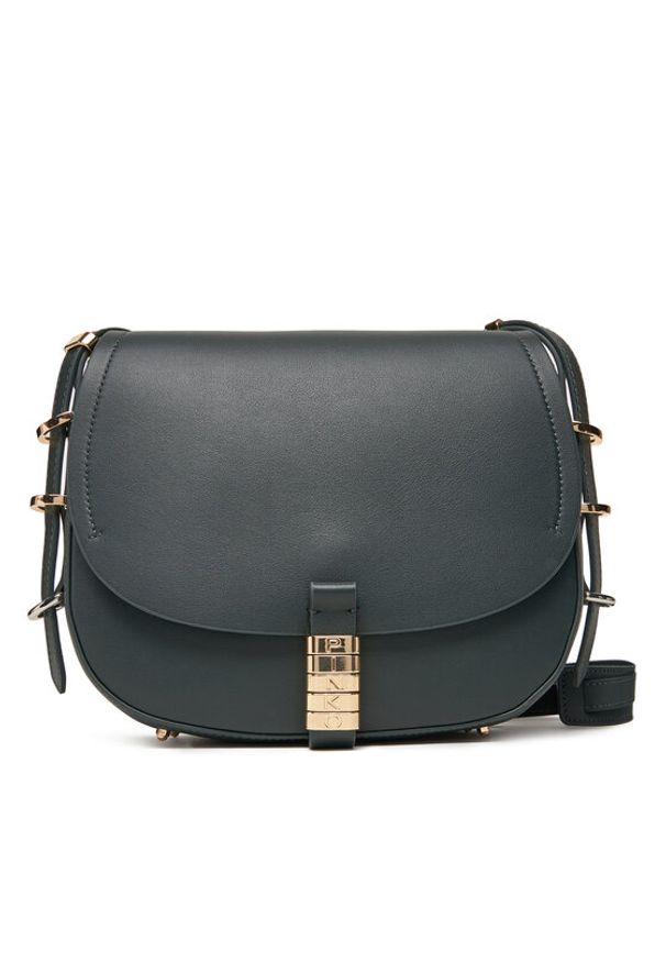 Pinko - PINKO Torebka Saddle Classic PE 25 PLTT 103830 A270 Zielony. Kolor: zielony. Materiał: skórzane