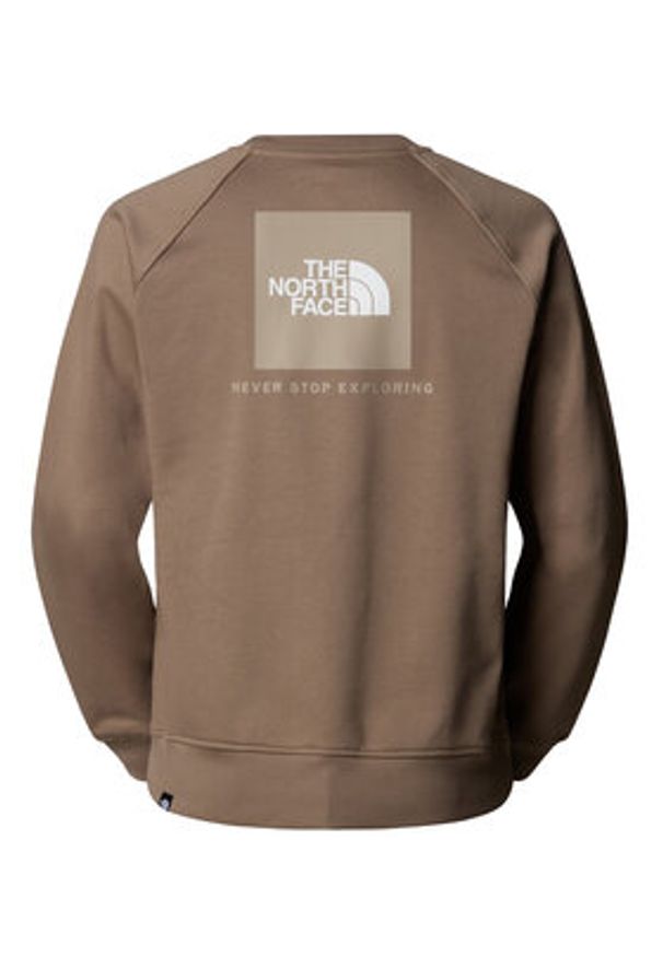 The North Face Bluza Redbox NF0A89FA Brązowy Regular Fit. Kolor: brązowy. Materiał: bawełna