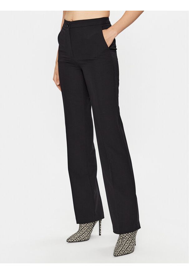Sisley Spodnie materiałowe 4KVXLF03I Czarny Slim Fit. Kolor: czarny. Materiał: materiał, syntetyk