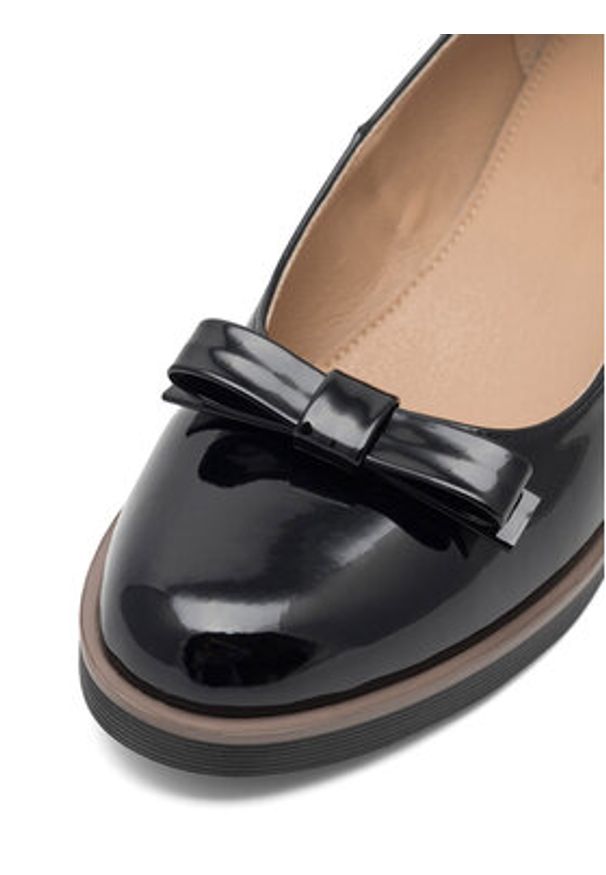 Clara Barson Baleriny WYL3395-3 Czarny. Kolor: czarny. Materiał: materiał