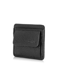 Ochnik - Skórzany portfel męski z kieszonką. Kolor: czarny. Materiał: skóra #4