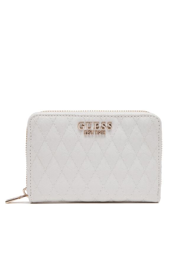 Guess Duży Portfel Damski SWGG96 26140 Biały. Kolor: biały. Materiał: skóra