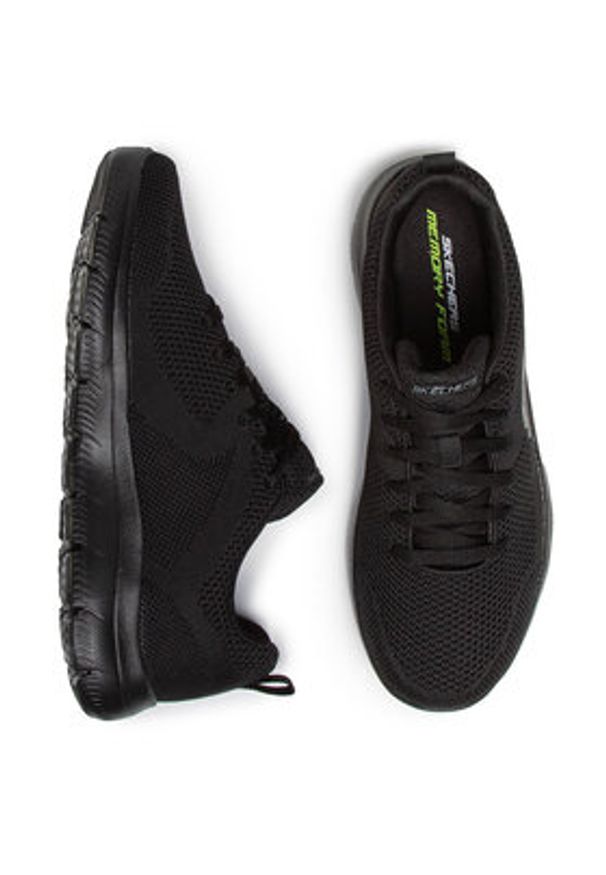skechers - Skechers Sneakersy Brisbane 232057/BBK Czarny. Kolor: czarny. Materiał: materiał
