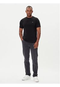 Karl Lagerfeld - KARL LAGERFELD T-Shirt 755053 554235 Czarny Regular Fit. Typ kołnierza: dekolt w karo. Kolor: czarny. Materiał: bawełna #3