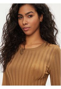 only - ONLY Sweter Ida 15268001 Brązowy Regular Fit. Kolor: brązowy. Materiał: wiskoza #2