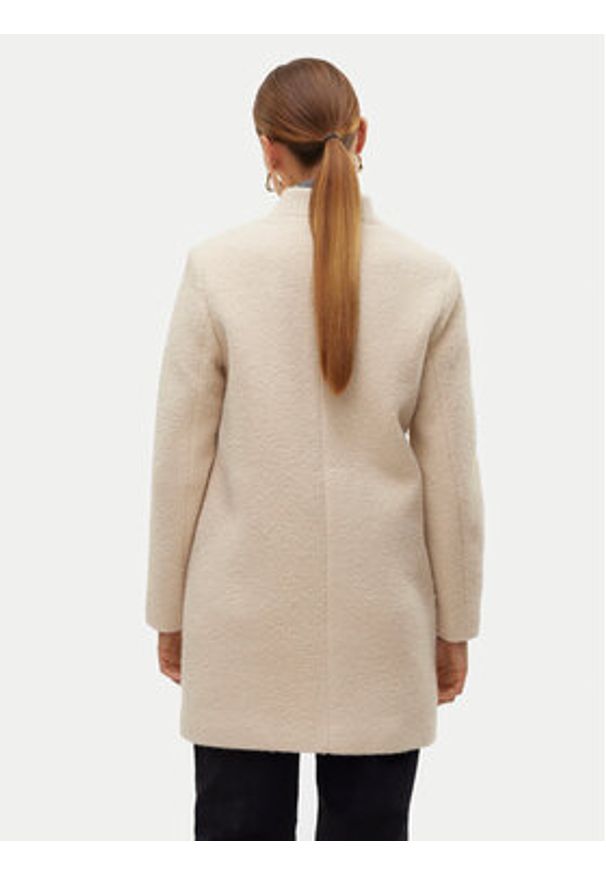 Vero Moda Płaszcz przejściowy Elitekatrine 10311258 Beżowy Regular Fit. Kolor: beżowy. Materiał: syntetyk