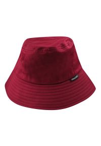 Pako Jeans - Kapelusz Rybacki Bordowy, Letni Bucket Hat, Czerwony, Przeciwsłoneczny. Kolor: czerwony. Materiał: bawełna. Sezon: lato #1