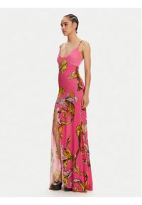 Versace Jeans Couture Sukienka letnia 78HAO900 Różowy Regular Fit. Kolor: różowy. Materiał: wiskoza. Sezon: lato #4