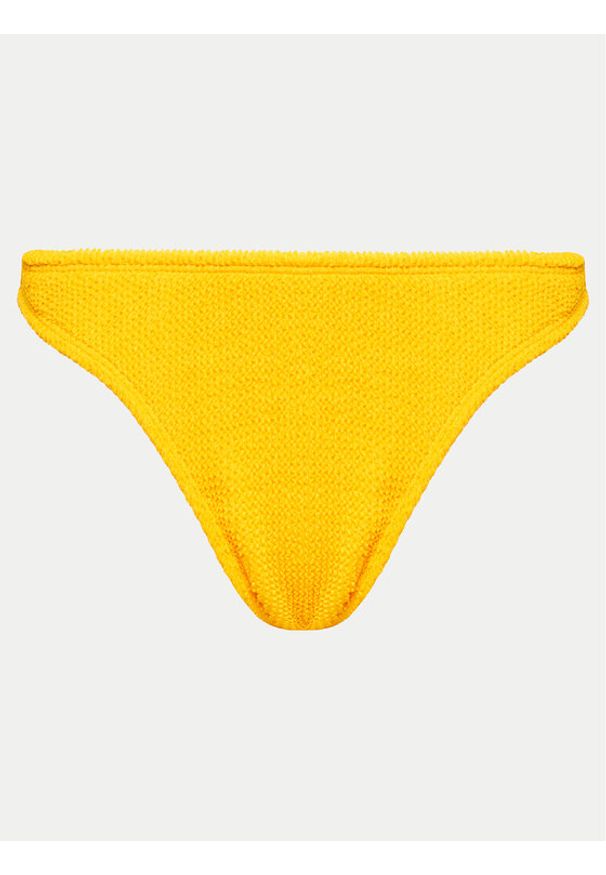Hunkemöller Dół od bikini Crinkle 205680 Żółty. Kolor: żółty. Materiał: syntetyk