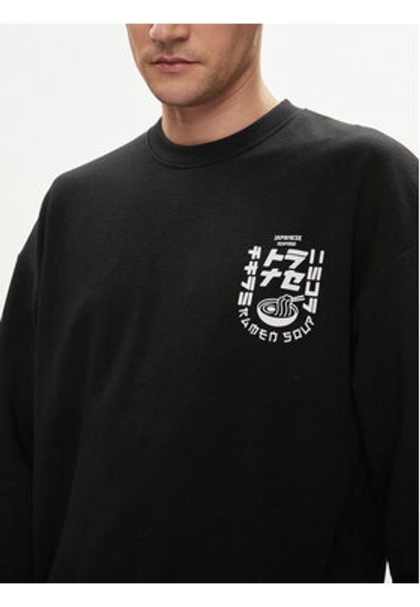 Jack & Jones - Jack&Jones Bluza Dirk 12249455 Czarny Wide Fit. Kolor: czarny. Materiał: syntetyk