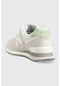 New Balance sneakersy U574WC2 kolor szary U574WC2-WC2. Nosek buta: okrągły. Kolor: szary. Materiał: guma. Model: New Balance 574 #2
