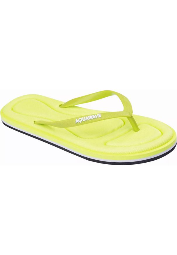 AquaWave - Klapki basenowe damskie Aquawave Liki. Kolor: żółty. Styl: sportowy