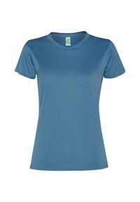 ROLY - Damska Koszulka Sportowa Z Krótkim Rękawem Slam. Kolor: niebieski. Długość rękawa: krótki rękaw. Długość: krótkie. Sport: turystyka piesza #1