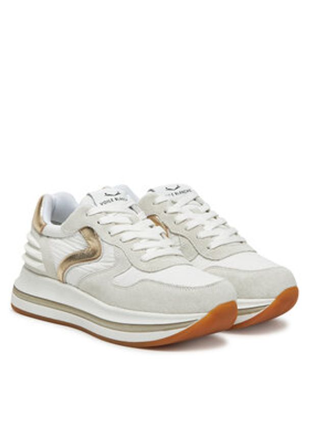 Voile Blanche Sneakersy Merry Power 2018794 1N03 Biały. Kolor: biały. Materiał: zamsz, skóra