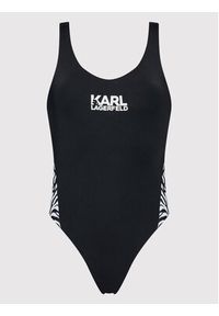 Karl Lagerfeld - KARL LAGERFELD Strój kąpielowy Zebra KL22WOP16 Czarny. Kolor: czarny. Materiał: syntetyk. Wzór: motyw zwierzęcy #3