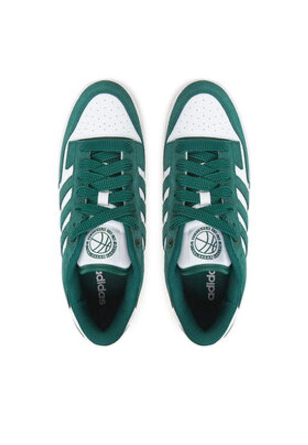 Adidas - adidas Sneakersy Rapid Court Low JR1009 Zielony. Kolor: zielony. Materiał: skóra