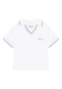 Juicy Couture Polo JCWCT225355 Biały Regular Fit. Typ kołnierza: polo. Kolor: biały #6
