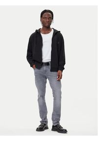 Hugo - HUGO Bluza Delastomer 50546874 Czarny Relaxed Fit. Kolor: czarny. Materiał: bawełna