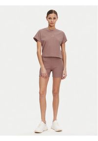 Adidas - adidas Kolarki ALL SZN Rib JJ1232 Różowy Slim Fit. Kolor: różowy. Materiał: bawełna #4