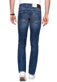 Mustang - JEANSY MĘSKIE MUSTANG Chicago Tapered DENIM BLUE 1006586 5000 984. Stan: podwyższony