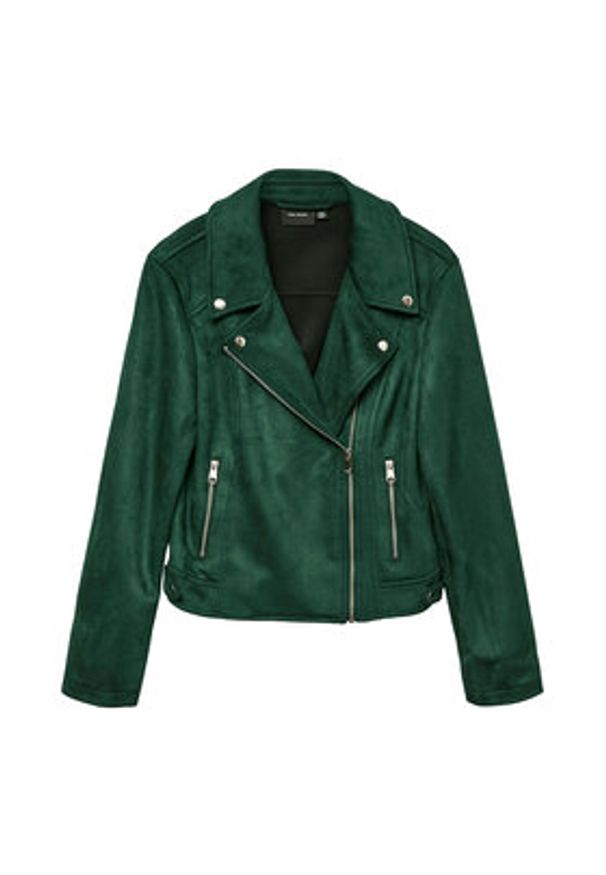 Vero Moda Kurtka z imitacji skóry Jose 10300938 Zielony Regular Fit. Kolor: zielony. Materiał: skóra