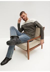 bonprix - Dżinsy ze stretchem Regular Fit Bootcut. Kolor: niebieski