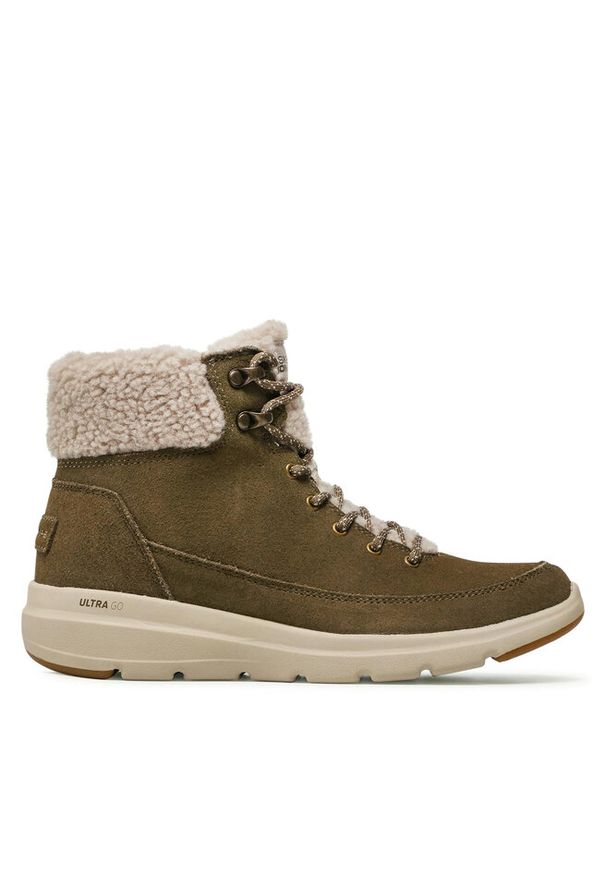 skechers - Trzewiki Skechers. Kolor: zielony