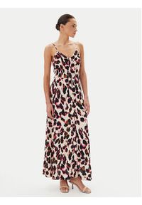 YAS Sukienka letnia Savanna 26035342 Beżowy Regular Fit. Kolor: beżowy. Materiał: wiskoza. Sezon: lato