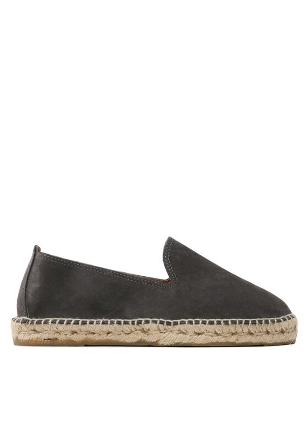 Manebi Espadryle Suede Flat Espadrilles W 1.0 C0 Szary. Kolor: szary. Materiał: zamsz, skóra