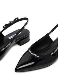 Karl Lagerfeld - KARL LAGERFELD Baleriny Kerrie KL40159 Czarny. Kolor: czarny. Materiał: skóra #6