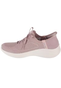 skechers - Buty sportowe Sneakersy damskie, Slip-Ins: Ultra Flex 3.0 - Elevated Motion. Kolor: różowy. Sport: turystyka piesza