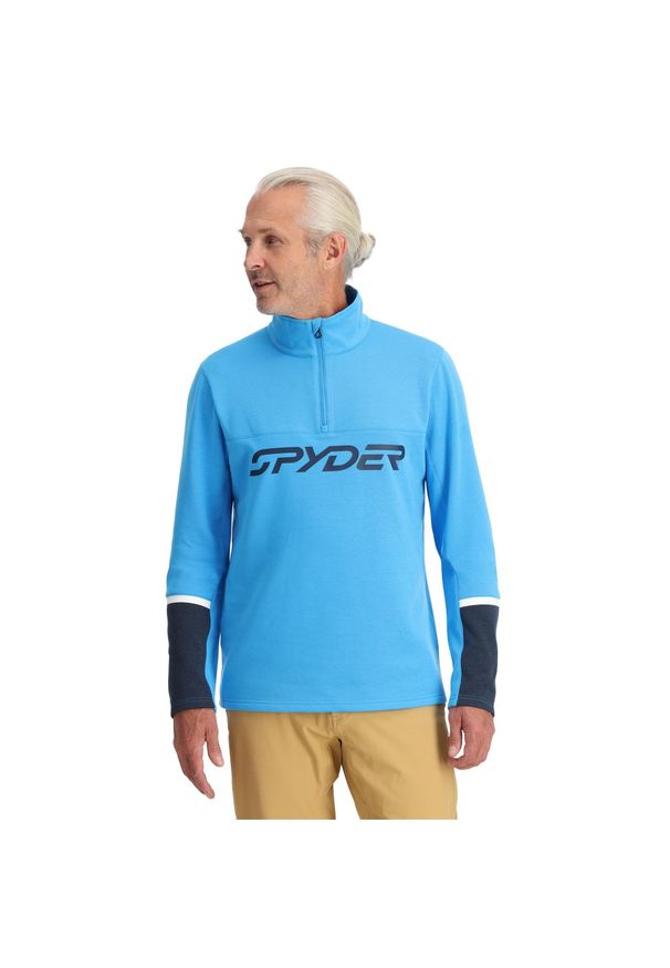 Bluza męska Spyder Speed 1/2 Zip. Kolor: niebieski. Sezon: zima. Sport: narciarstwo