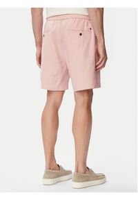 TOMMY HILFIGER - Tommy Hilfiger Szorty materiałowe Dover MW0MW44353 Różowy jasny Regular Fit. Kolor: różowy. Materiał: len #2