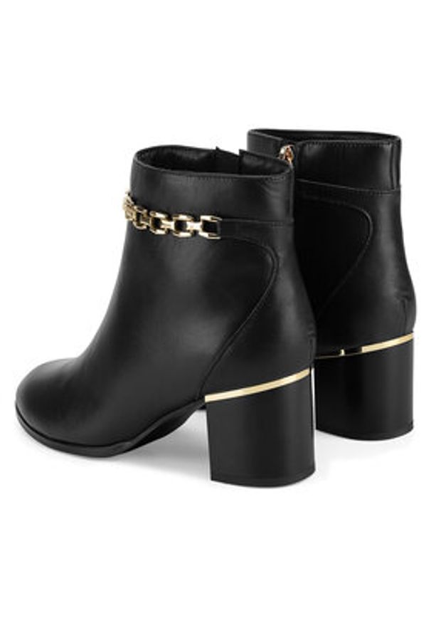 Sergio Bardi Botki WYL3211-14Z-SB Czarny. Kolor: czarny. Materiał: skóra