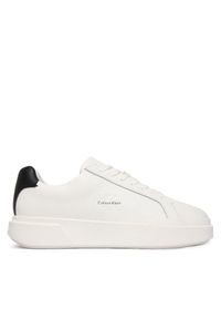 Calvin Klein Sneakersy Chunky Cupsole Laceup Lth YM0YM01344 Biały. Kolor: biały. Materiał: skóra #1